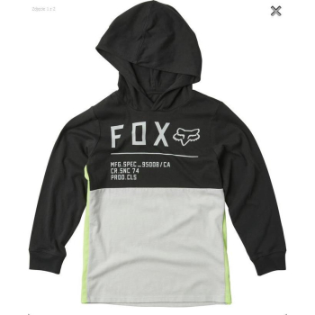Koszulka Fox Junior Qualifier Non Stop BLACK -YS