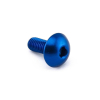 śruba M8x25 z łbem kulistym aluminiowa - BLUE