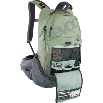 Plecak EVOC Trail Pro 16L LIGHT OLIVE/CAR.GR - S/M-10863