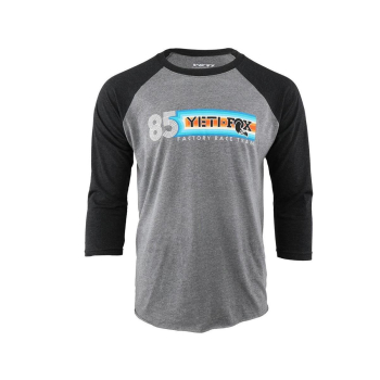 Race Team Retro Baseball Tee BLACK/GRAY - M