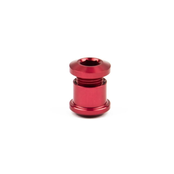 Aluminiowe śruby do korb z kominami MTB - RED