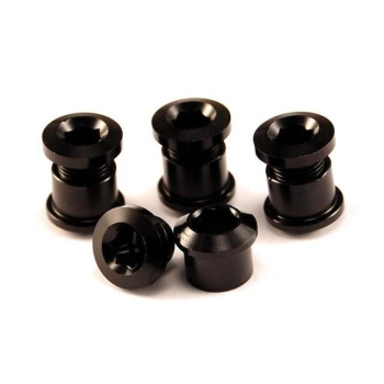 Aluminiowe śruby do korb z kominami MTB - BLACK-6162