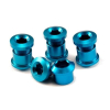 Aluminiowe śruby do korb z kominami MTB - BLUE-6175