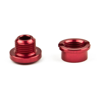 Aluminiowe śruby do korb z kominami 4mm - RED-6187