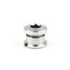 Aluminiowe śruby do korb z kominami 4mm - SILVER