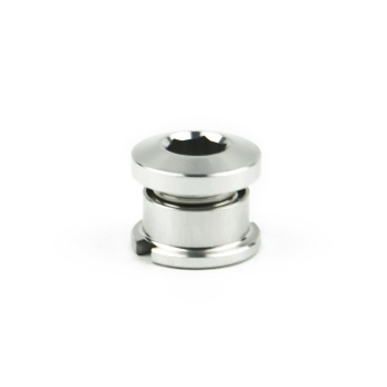 Aluminiowe śruby do korb z kominami 4mm - SILVER