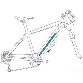 Naklejki ochronne na dolną rurę - MTB