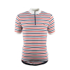 Chapeau! Cafe Jersey w pasy - WHITE/ORANGE - L