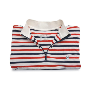 Chapeau! Cafe Jersey w pasy - WHITE/ORANGE - L-7650