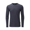 Mens Merino LS Base Layer - PETROL BLUE/PINK - M