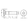 śruba M5x35 CT aluminiowa ProBolt - BLUE-7869