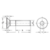 śruba M6x35 CT aluminiowa ProBolt - GOLD-8382
