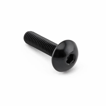 śruba M5x25 z łbem kulistym aluminiowa - BLACK