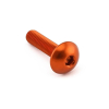 śruba M5x25 z łbem kulistym aluminiowa - ORANGE