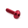 śruba M5x25 z łbem kulistym aluminiowa - RED