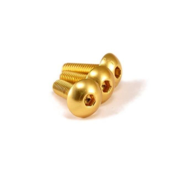 śruba M5x25 z łbem kulistym aluminiowa - GOLD-8490