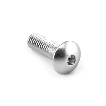 śruba M5x25 z łbem kulistym aluminiowa - SILVER