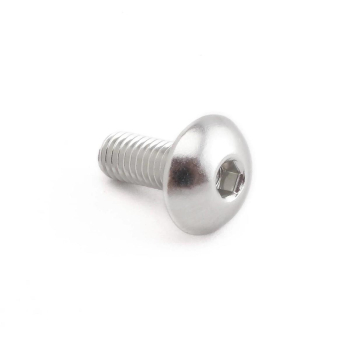 śruba M5x16 łeb kulisty alu ProBolt - SILVER