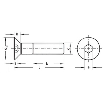 śruba M6x15 CT aluminiowa ProBolt - GREY-8694