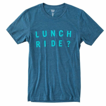 T-Shirt Lunch Ride Steel BLUE/TURQ - M