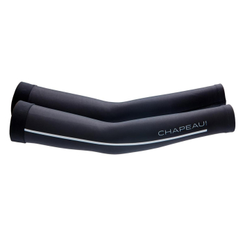 Chapeau! Rękawki ocieplane Logo BK/WH - One Size