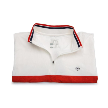 Chapeau! Cafe Jersey z pasem - Biała - S-9874